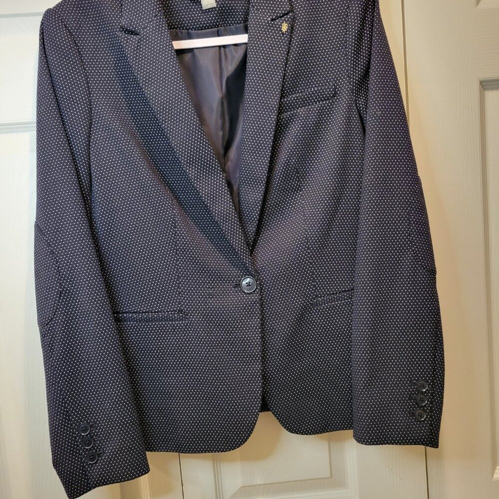 TOMMY HILFIGER SUIT Fitted Single-breasted Blazer w/ Matching Pants Sz 10 - Picture 4 of 16